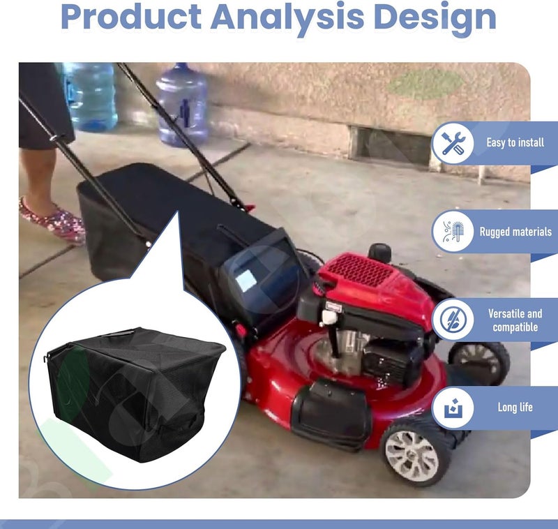 Braveboy Lawn Mower Rear Grass Catcher Bag W/Grass Catcher Frame Set Comapatible with Kobalt 40V Max KM 2041B-06, 2040X-06 - Image 4